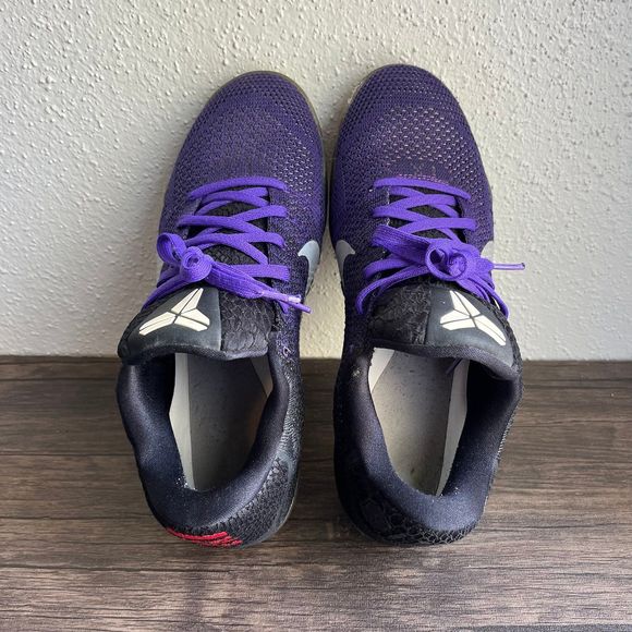 Nike Kobe 11 Elite Low Eulogy Hyper Grape Basketball Mens Size 11.5 822675-510 - Picture 5 of 8
